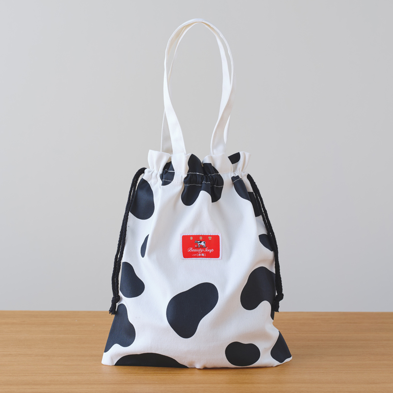 カウブランド赤箱デザイン 牛柄トートバッグ